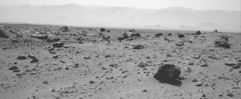 Westward View from Curiosity on Sol 347